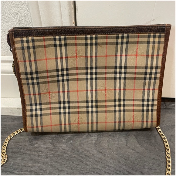 Burberry VIntage Nova Check Clutch Crossbody Shoulder Bag - Picture 12 of 12